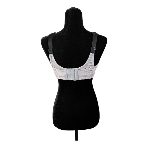 Glamorise Magic Lift Double Layer Sports Bra Grey Black Size 36 DD - Picture 3 of 6